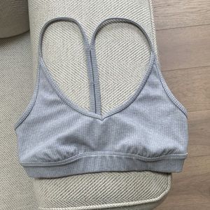 ALO Yoga Gray Sports Bra